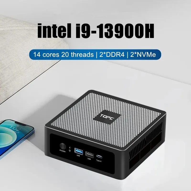 Intel Core I9 13900H Mini Pc - TOPC Mini PC 13a geração Intel