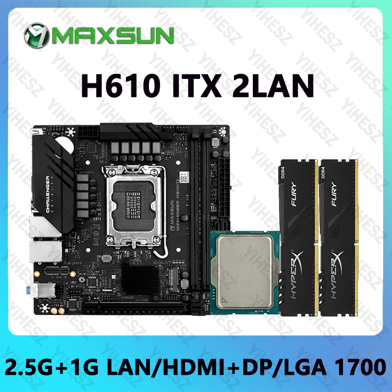 Lga1700 Itx Motherboard Ddr5 - Conjunto de Placa Mãe H610 ITX