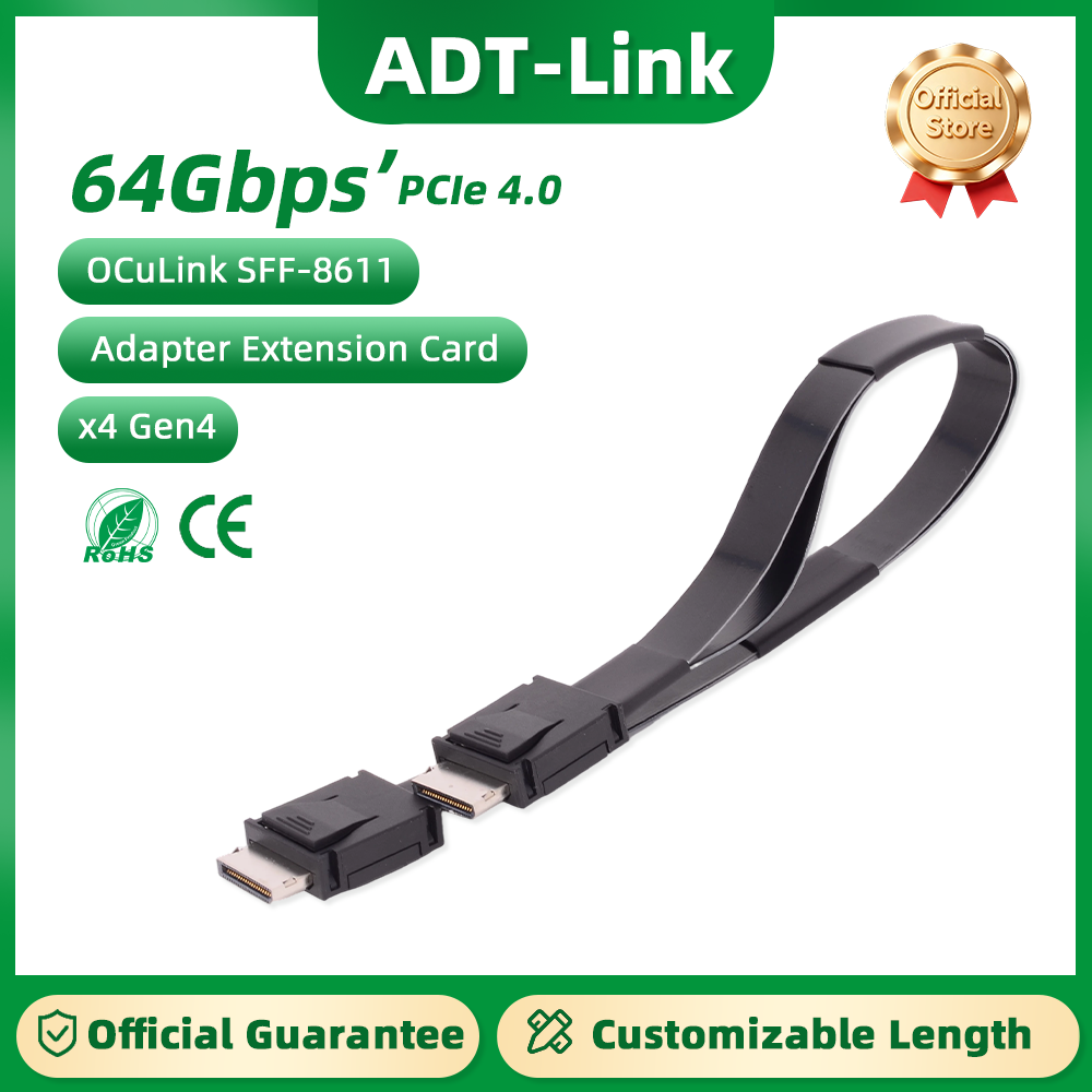 Oculink Egpu Mini Pc - ADT-Link PCI-E 4.0 X4 SFF-8611 Macho