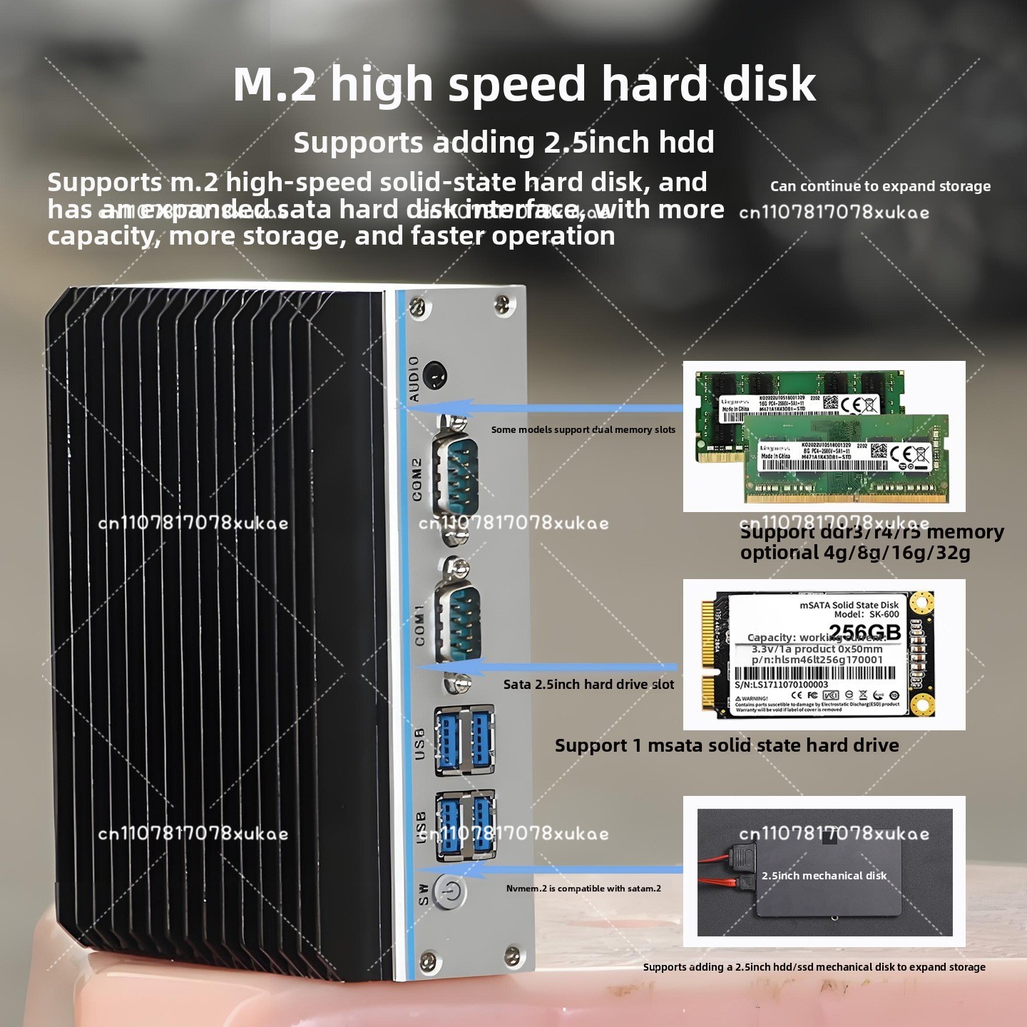 Fanless Industrial Pc Rs485 Core I7 - Mini PC Industrial - Quad-Core N100/J1900/J6412,