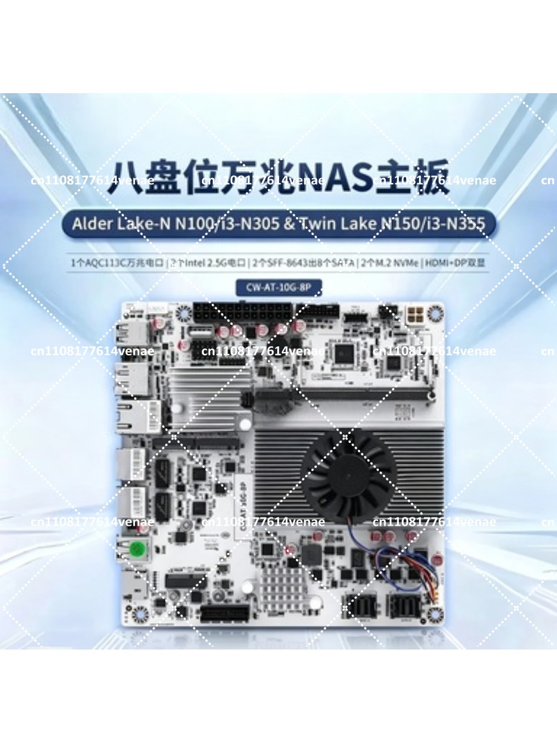 Placa-Mãe NAS de 8 Baias com C - Nas Motherboard 8 Sata Mini Itx avaliação e preço