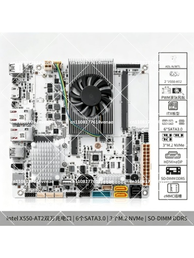 Placa-Mãe NAS de 8 Baias com C - Nas Motherboard 8 Sata Mini Itx avaliação e preço