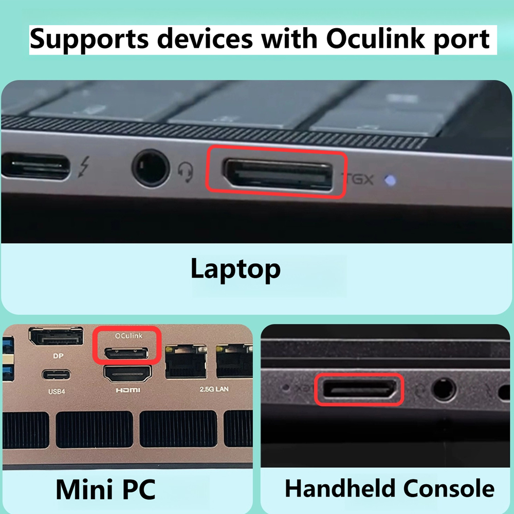 Dock de Placa Gráfica Oculink  - Oculink Egpu Mini Pc avaliação e preço