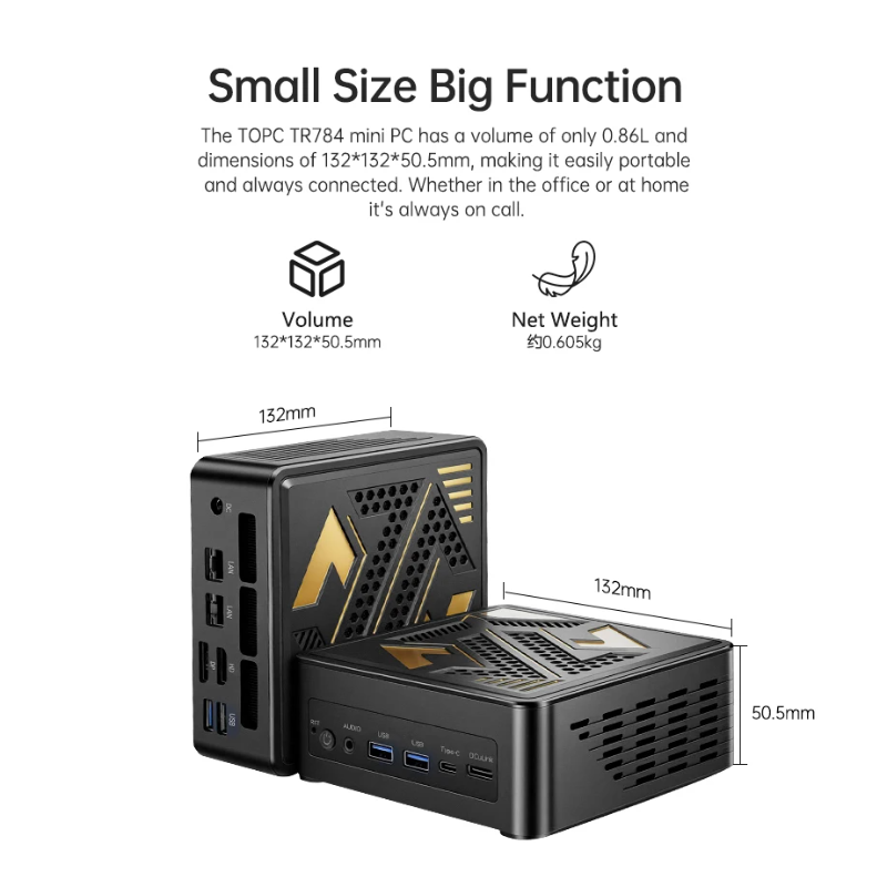 TOPC OCuLink Mini PC Ryzen 7 7 - Amd Ryzen 7 7840Hs Mini Pc avaliação e preço