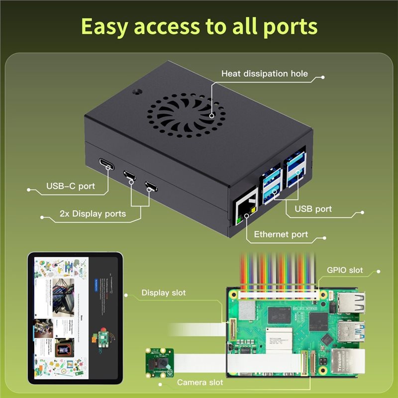 AS95-Kit Inicial Irasptek para - Raspberry Pi 5 8Gb Board avaliação e preço