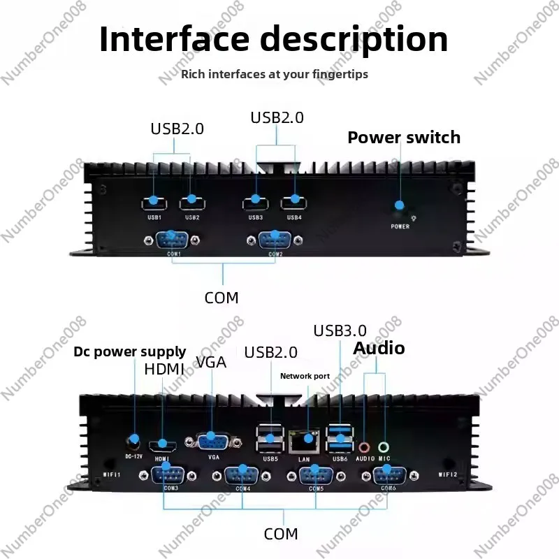 Mini PC Industrial Dual LAN Du - Fanless Industrial Pc Rs485 Core I7 avaliação e preço