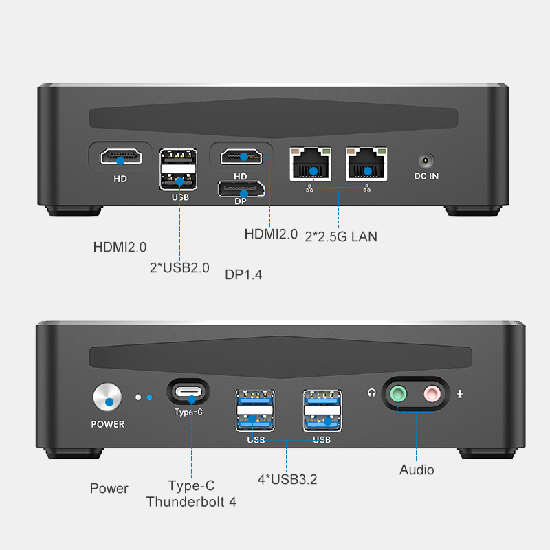 Mini computador para jogos 13a - Intel Core I9 13900H Mini Pc avaliação e preço
