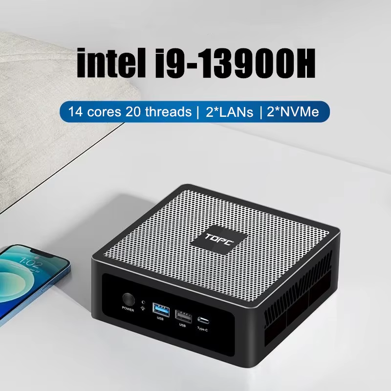 Mini PC para Jogos Topton, 13ª - Intel Core I9 13900H Mini Pc avaliação e preço