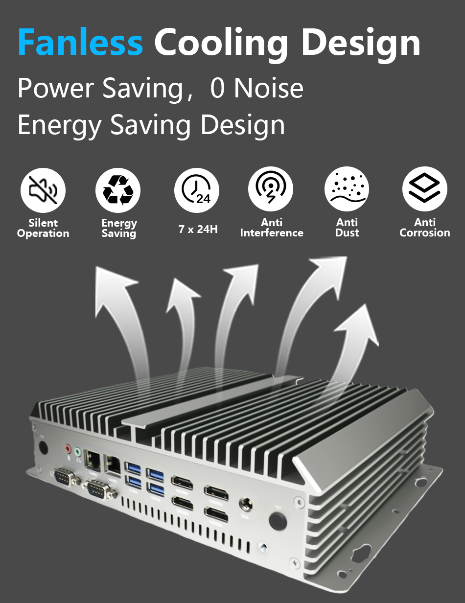 Mini PC Industrial sem Ventila - Fanless Industrial Pc Rs485 Core I7 avaliação e preço