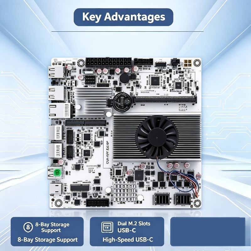 Placa-mãe Mini ITX NAS com N15 - Nas Motherboard 8 Sata Mini Itx avaliação e preço