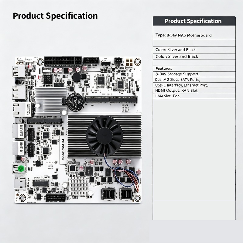Placa-mãe Mini ITX NAS com N15 - Nas Motherboard 8 Sata Mini Itx avaliação e preço