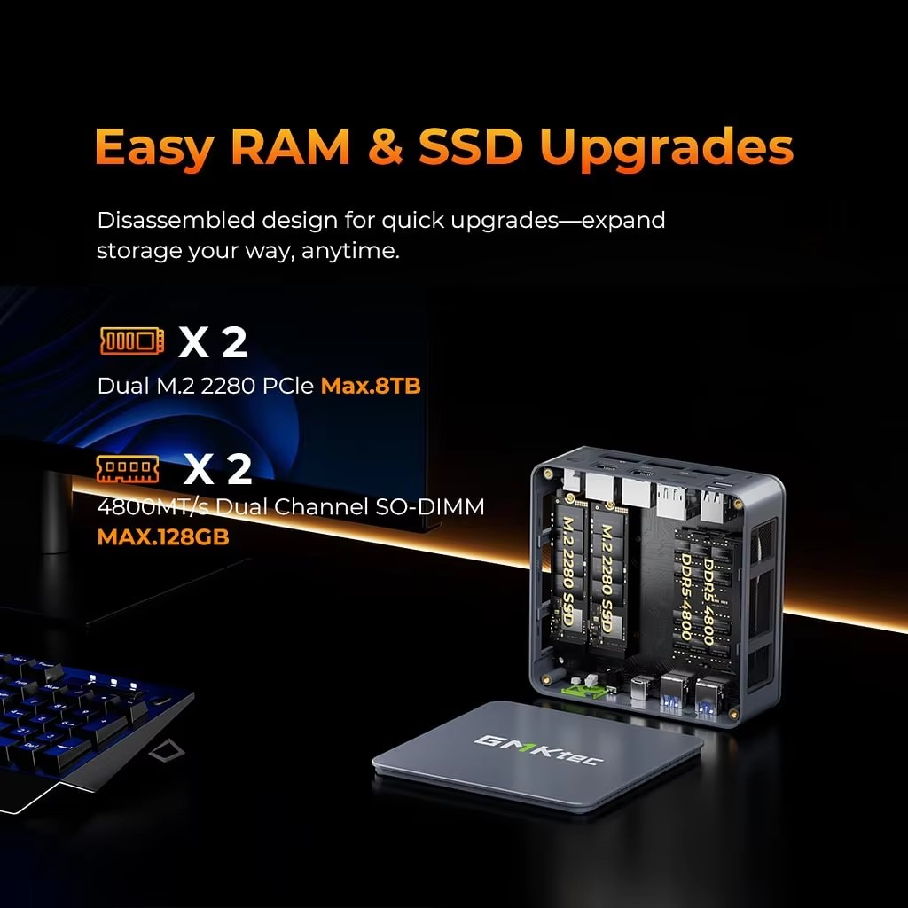 Mini PC Gamer GMKtec K6 M6 Ult - Amd Ryzen 7 7840Hs Mini Pc avaliação e preço
