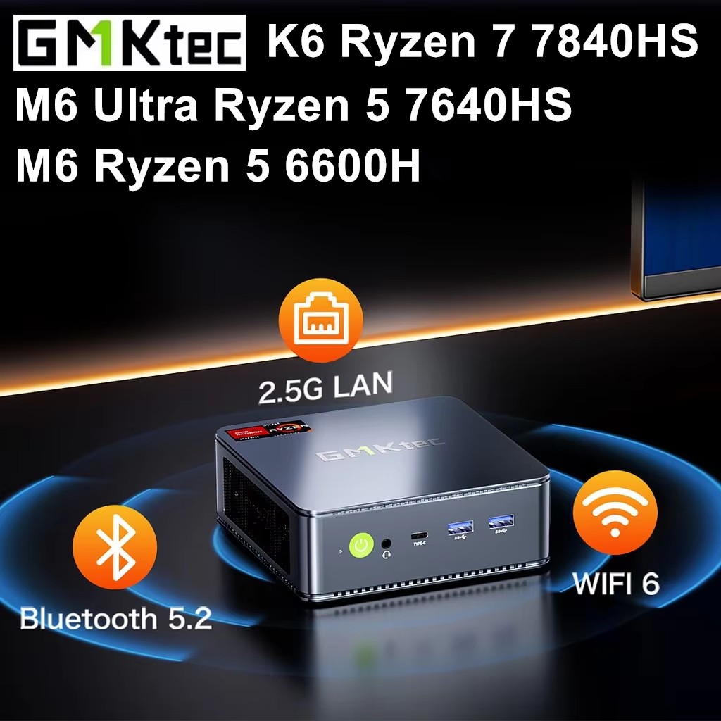 Mini PC Gamer GMKtec K6 M6 Ult - Amd Ryzen 7 7840Hs Mini Pc avaliação e preço