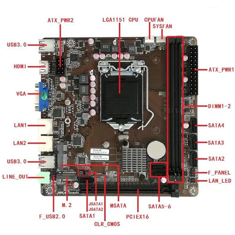 Placa-Mãe Mini-ITX B365 LGA 11 - Nas Motherboard 8 Sata Mini Itx avaliação e preço