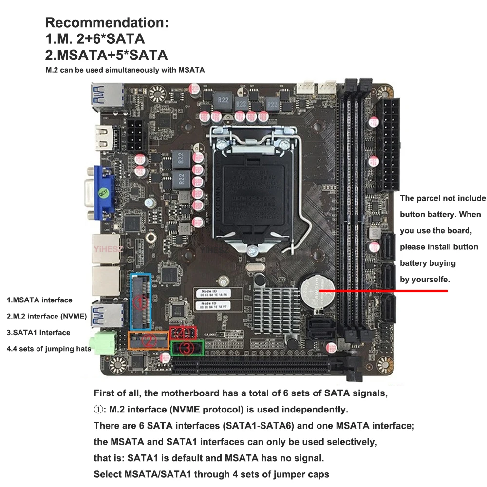 Placa-Mãe Mini-ITX B365 LGA 11 - Nas Motherboard 8 Sata Mini Itx avaliação e preço