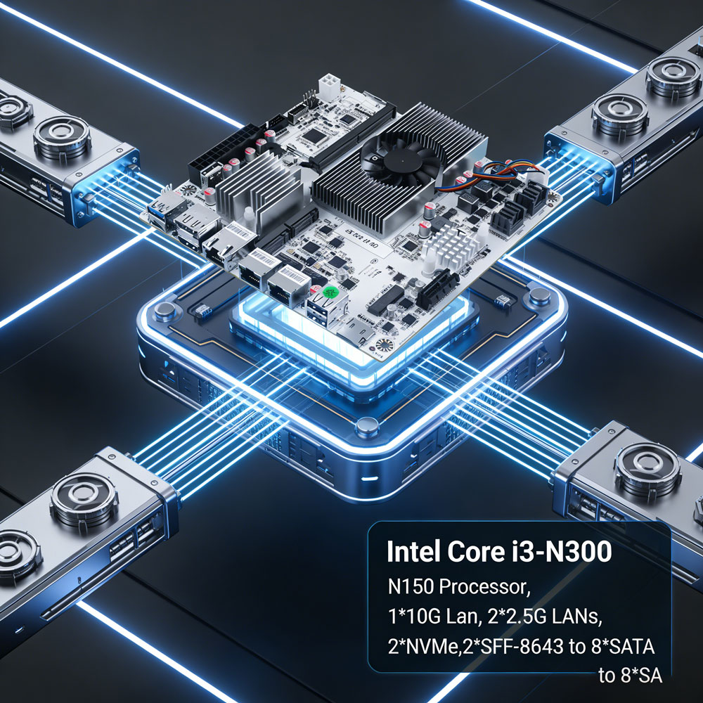 Placa-mãe Mini ITX NAS de 8 Ba - Nas Motherboard 8 Sata Mini Itx avaliação e preço