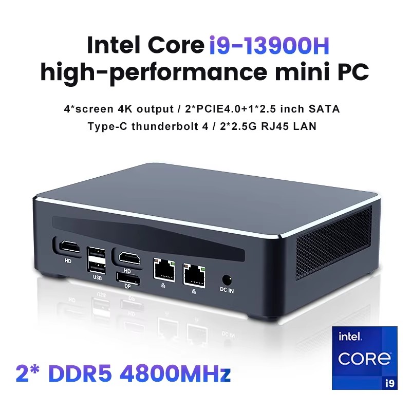 Mini PC Topton Gaming 4 NAS co - Intel Core I9 13900H Mini Pc avaliação e preço