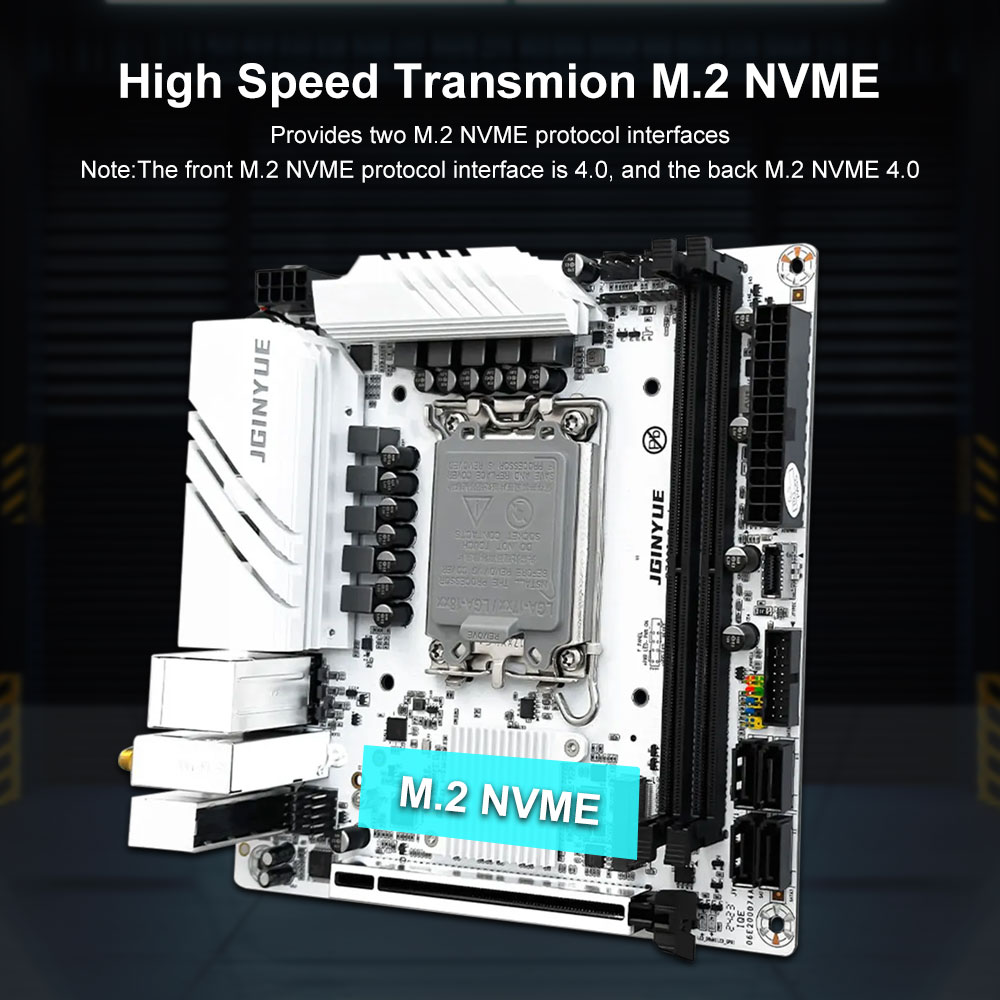 Placa-Mãe JGINYUE B760 LGA 170 - Lga1700 Itx Motherboard Ddr5 avaliação e preço