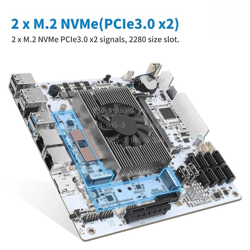 Placa-mãe Mini-ITX M11 NAS bra - Nas Motherboard 8 Sata Mini Itx avaliação e preço