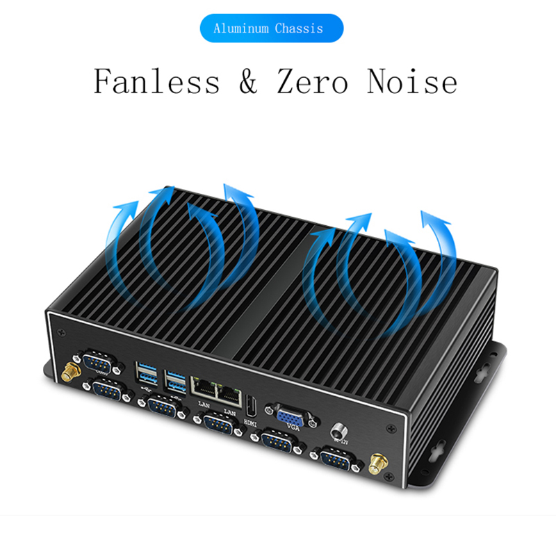 Mini PC Industrial Fanless Dua - Fanless Industrial Pc Rs485 Core I7 avaliação e preço